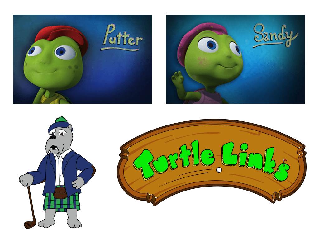 Character and prop modeling for Turtle Links - an animated short