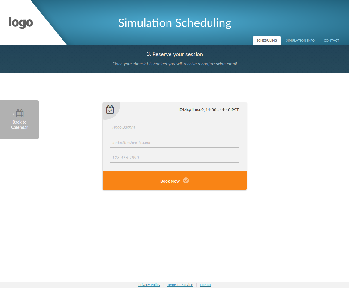 scheduling application